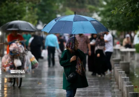 رگبار باران و وزش باد شدید در ۹ استان نوار شمالی کشور
