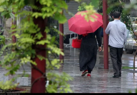 رگبار باران و رعد و برق در ۶ استان نوار شمالی کشور