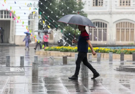 رگبار باران و رعد و برق در ۱۵ استان