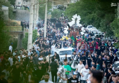 عکس/ آیین سنتی چاووشی خوانی محرم در فیجان اراک