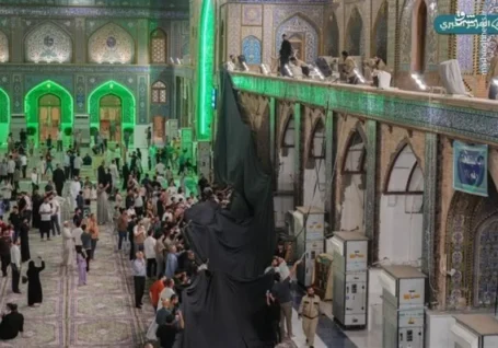 عکس/ حرمین کاظمین به استقبال محرم رفت