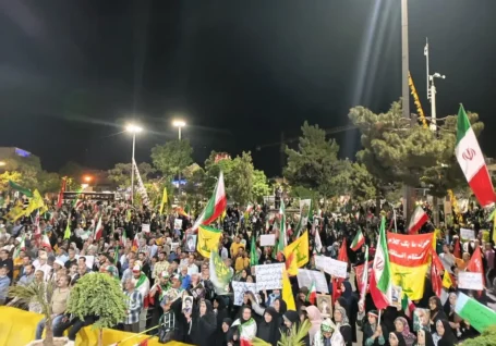 نود و هفتمین قرار مردم ساوه در میدان حماسه