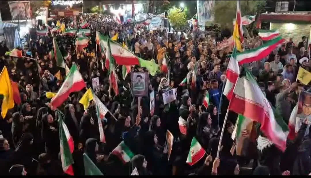 پرچم داری پلدختری ها در سنگر خیابان