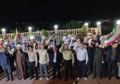 فریاد ایستادگی کوهبنانی ها در نود و هشتمین شب مقاومت ملی