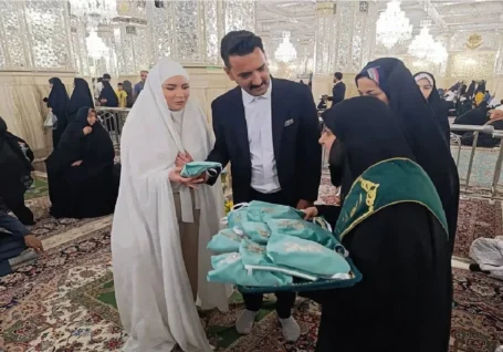 بارگاه رضوی میزبان آغاز زندگی مشترک زوج های جوان